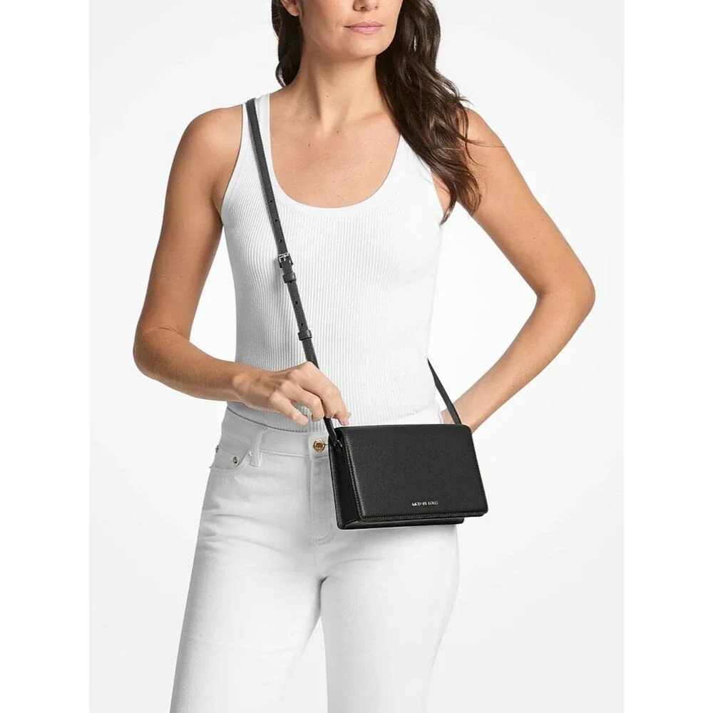 Michael Kors Pebbled Leather Crossbody Bag With Adjustable Strap, bag Michael